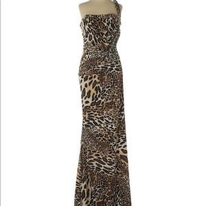 Jovani Animal Print Evening Gown